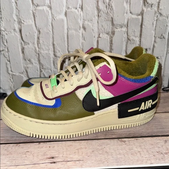 Nike  Air Force 1 Shadow SE 'Cactus Flower' CT1985-500 Women's Shoes - Picture 5 of 12